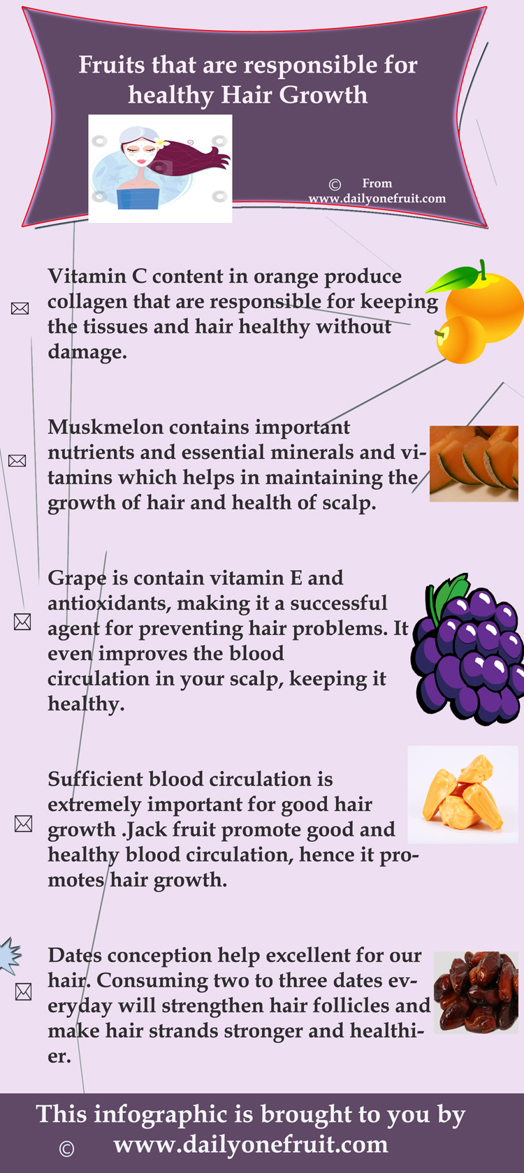 Fruit That Are Responsible For Healthy Hair Growth DailyOneFruit