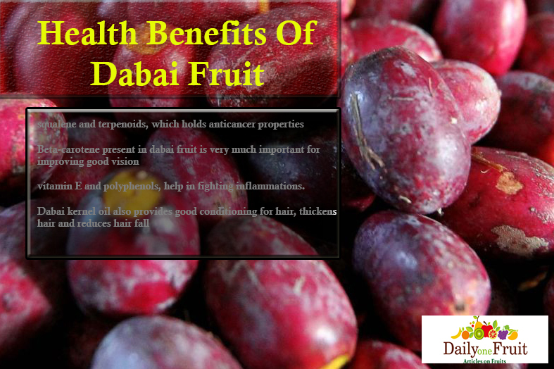 Health Benefits Of Dabai Fruit