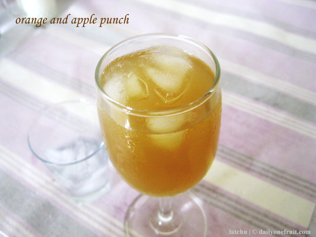 How to Prepare orange apple punch