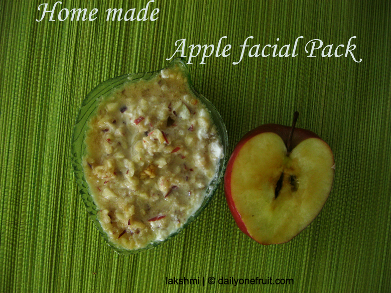how to prepare apple homemade facial 4