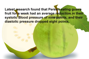 Guava fruit reduces Blood pressure