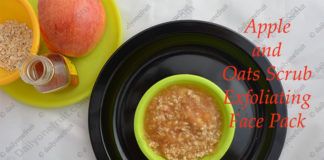 How to Prepare Apple and Oatmeal exfoliating face pack and Scrub