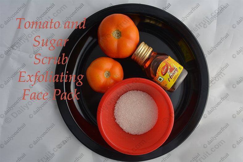 Tomato and Sugar Exfoliating Face scrub