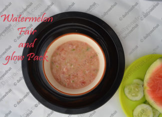 Watermelon Homemade Face Pack for Glowing Skin in Summer Face Pack for Glowing Skin in Summer