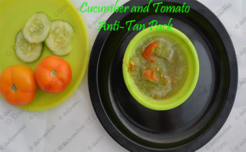 Cucumber and Tomato Anti Tan Pack Cucumber and Tomato AntiTan Pack