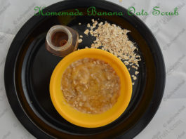 Homemade Banana Oats Honey Exfoliating Face Scrub