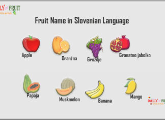 Fruit Name in Slovenian Language Fruit Name in Slovenian Language