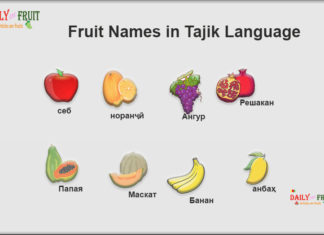 Fruit Name in Tajik Language Fruit Names in Tajik Language