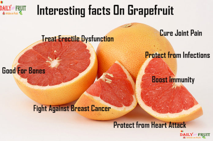 whole grapefruit calories