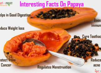 Nutrition chart for papaya Intersting facts on papaya