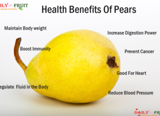 Nutrition chart for Pear pear nutrition chart