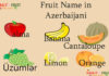 Fruit Name in Azerbaijani Fruit Name in Azerbaijani