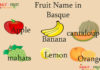 Fruit Name in Basque Fruit Name in Basque