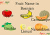 Fruit Name in Bosnian