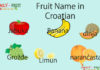 Fruit Name in Croatian Fruit Name in Croatian