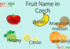 Fruit Name in Czech Fruit Name in Czech
