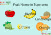 Fruit Name in Esperanto Fruit Name in Esperanto
