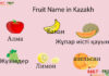 Fruit Name in Kazakh Fruit Name in Kazakh