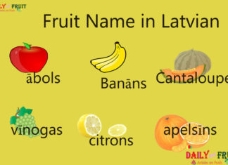 Fruit Name in Latvian Fruit Name in Latvian