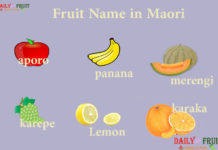 Fruits Name in Maori Fruits Name in Maori