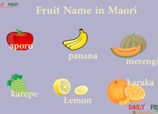 Fruits Name in Maori Fruits Name in Maori