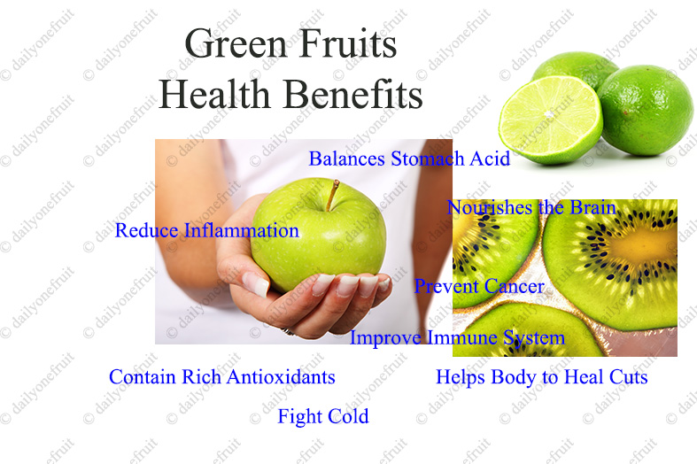 Benefits of Green fruits